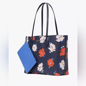 Kate Spade Floral Navy Tote Bag